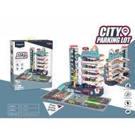 Marslako - 電動軌道車套裝 電動軌道玩具 兒童玩具 拼砌軌道車 停車場 公路軌道車玩具 - 6層停車場[平行進口]