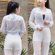 Women's SportsJacket Mesh Long Sleeve Gym, Yoga, Aerobic - AKL02