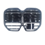Real Carbon Fiber Front Bumper Center Grille For 21-23 BMW I4 G26 Hatchback