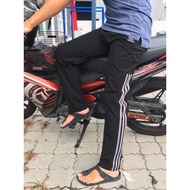 Tracksuit A didas Line Bawah Gold A didas tiga line tracksuit Big Size Extra Size 2XL 4XL