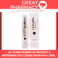 HLP NEW LA FLORA FRANCE UV PROTECT & WHITENING DAY CREAM SPF30 PA++ 30ML