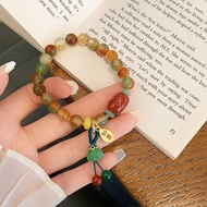 INS Glass Bracelet Minimalist Design BFF Chinese Style Bracelet Women Luxury Versatile