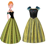 Frozen Anna Costume Long Dress 6-7yrs old