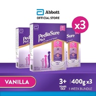Pediasure Plus 3+ Vanilla 400g Bundle of 3 for Kids Above 3 Years Old Powdered Milk Drink (1.2kg)