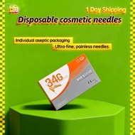 【Local delivery】现货Ready Stock 韩国34g针头 Korea 34g4mm 34g1.5mm 34g2.5mm Painless Needles 100pcs/box