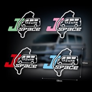 XIII China CMC TAIWAN J Space Model Car Sticker