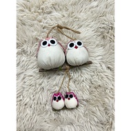 Handmade Thailand bedroom home decor owl set made of cute cotton, set of 2, 4, 5 beautiful owls BB&M