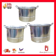 26CM 28CM 30CM PERIUK TINGGI Stainless Steel STOCK POT/Stockpot/periuk kukus/TALL POT STAINLESS STEE