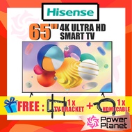 [ FREE TV BRACKET & HDMI CABLE ] Hisense 65" 4K UHD 65A6100K Smart TV A6100K (Digital Tv) Ultra HD (