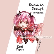 Krul no Seraph Keychain Kunci Shinoa Gantungan Mika Yuu Owari Anime -