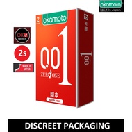 *DISCREET PACKAGING* Okamoto 001 Zero One Condoms Pack of 2s