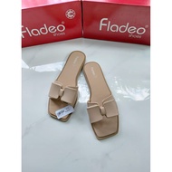 Women's ribbon teplek sandals LDS347-1 cream fladeo