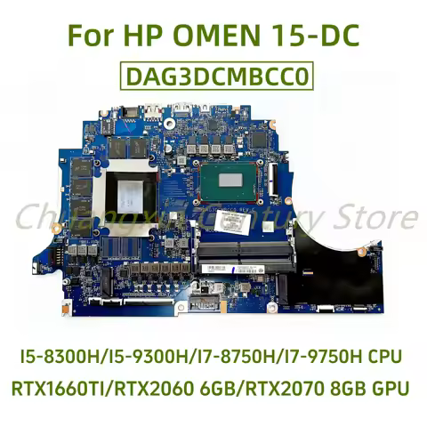 Suitable for HP OMEN 15-DC laptop motherboard DAG3DCMBCC0 with I5 I7-9TH CPU RTX2060 6GB/RTX2070 8GB