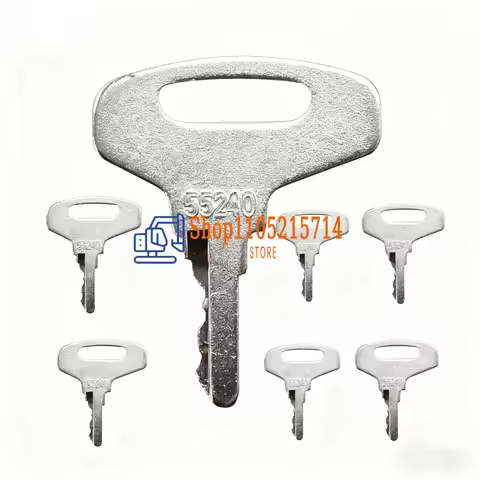 2/4/10PCS Ignition Key 55240 66711-55240 66711-55140 Compatible with Kubota Tractor B20 B5100 B6100 