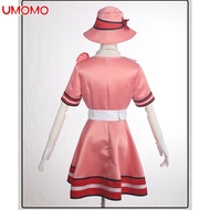 【UMOMO】Anime Demon Slayer Kamado Nezuko cosplay Girls' daily banquet stage dress Cosplay role party dress