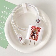 Charger Case & Patterned Cable Protector ArtDemon Slayer for Charger iphone, Xiaomi, Oppo, Vivo, Sam