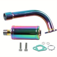 Thickened Colorful Exhaust Header Pipe Muffler Replacement for Predator 212 196cc 224cc 6.5hp Colema