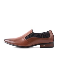LR LARRIE Kasut Lelaki Brown Trendy Business Slip On Shoes 902320-HW1SV-3P-BROWN