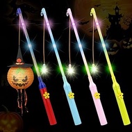 Pack of 4 Lantern Sticks LED Multicoloured Lantern Stick Electronic for St Martin Halloween Wands Pa