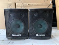 Crown BF-310 500W 10" Woofer 3" Midrange 3" Tweeter 3 Way Karaoke Speaker System (1 Pair)
