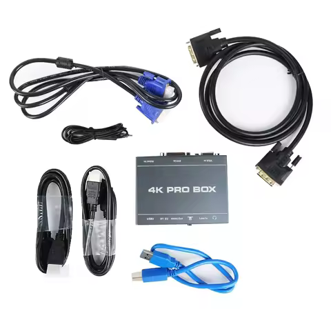 HD video capture card device Production with the 4K PRO BOX DVI HDMI VGA to USB3.0 Capture Card HDMI