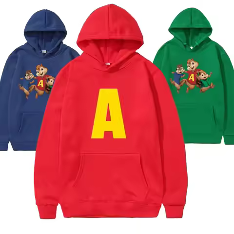 Alvin and The Chipmunks 2026 Fashion Unisex Casual Sportswear Men's Hoody Alvin Chipmunk Halloween C