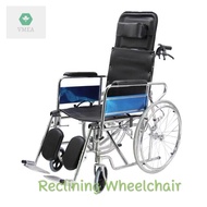 Reclining Wheelchair Rios Foldable Chrome Plating Steel Frame for Elderly and Disabled1