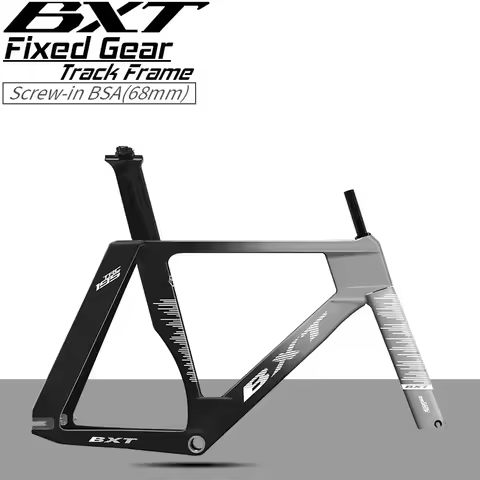 BXT T1000 TRC-195 Carbon Fixed Gear Track Frame Carbon Fibre Track Bike Frame Single speed Fork 9x10