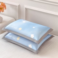 ไอซ์ ผ้าไหม ชุดปลอกหมอนสำหรับเด็กความรู้สึกเย็นหมอนแกนด้านในกรณีเดี่ยว 30x50 ซม ปลอกหมอนขนาดเล็กเฉพา