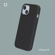 犀牛盾 iPhone 15 (6.1吋) SolidSuit 防摔背蓋手機保護殼-碳纖維紋路