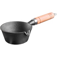 Cabilock Cast Iron Pot Pasta Pot Cast Iron Pot, Baking Heating Holder Cheese Heating Pot Butter Cast