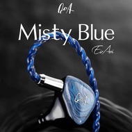 4BSD New QoA Misty Blue 2DD+2BA IEMs HiFi in Ear Wired Earphone Music Earbuds Headphone with 2in1 3.