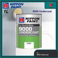 1L Nippon 9000 Undercoat Paint For Wood & Metal Undercoat Kayu & Besi Interior & Exterior