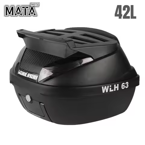 WANLIHAO E63 42L Large Capacity Motorcycle Storage Box Electric Motorbike Trunk Moto Rear Shelf Stor