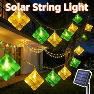 Hari Raya Lampu LED Solar Curtain String Light Waterproof Star Moon Lamp Outdoor Hari Raya Decoratio