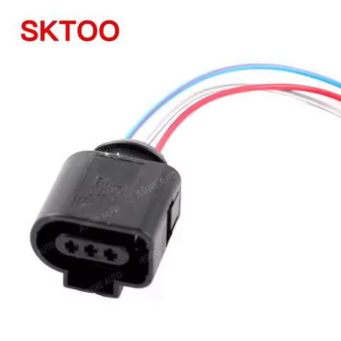 SKTOO for The VW 2005-2015 Golf Jetta Alarm Horn Cable Tail Fiber Wiring Plug 3 Way L1J0973703