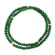 【正佳珠寶】翡翠 頂級滿綠冰玻璃種 3mm 18K金 翡翠手珠