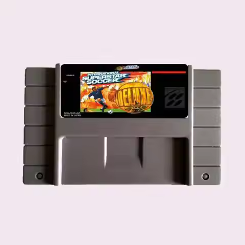 High Quality 16 Bit International Superstar Soccer-Deluxe NTSC Big Gray Game Card For USA Version Ga