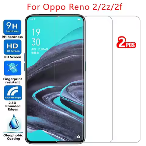 for 2pcs protective tempered glass for oppo reno 2z 2f 2 screen protector on reno2 z f z2 f2 reno2z 