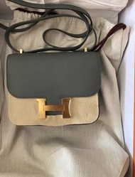 Hermes Constance 19杏仁綠