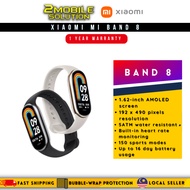 (English) XIAOMI Mi Band 8  [1.62" AMOLED Screen | 5ATM Waterproof | Support Android & IOS I 150+ sp