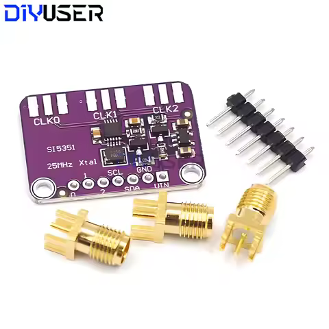 DC 3V-5V CJMCU-5351 Si5351A Si5351 I2C Clock Generator Breakout Board Signal Generator Clock 8KHz-16