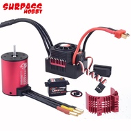 Surpass Hobby Waterproof Combo 3650 2300KV/3600KV Brushless Motor With 45A/60A 2-3S ESC S0600M 6KG S