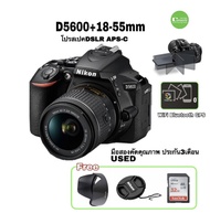 Nikon D5600 18-55mm กล้อง รุ่นใหม่ DSLR 24.2MP Full HD VDO จอใหญ่ LCD Selfie Touch Wi-Fi Bluetooth u