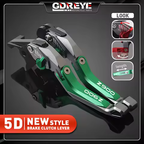 For KAWASAKI Z900 2017-2022 Motorcycle KAWASAKI Z900 Adjustable CNC 5D aluminium Brake Clutch Levers