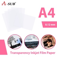 A-SUB OHP Transparency Film / Translucent Inkjet printing film A4 project 20Sheets