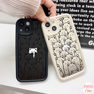 Casing Anti-fall Angel Eye Design Phone Case Motif Cartoon Cat Shiny Kitten for OPPO Reno 12 11 10 8