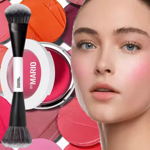 F4 F1 F3 Brush and 5g Mario Single Color Matte Makeup Blushes Palette Cheek Contour Cosmetics Blushe