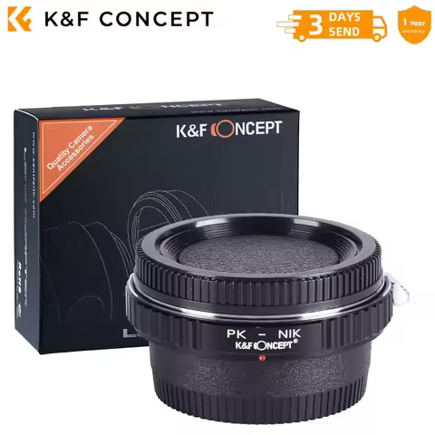 K&F Concept PK-NIK Camera Lens Adapter Ring for Pentax PK K Lens Mount to Nikon F AI AF F D3000 D300