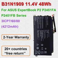 B31N1909 11.4V 48Wh Laptop Battery For ASUS ExpertBook P2 P2451FA-EB0354R P2451FB-1A Series Notebook